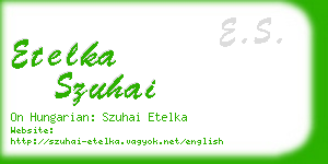 etelka szuhai business card